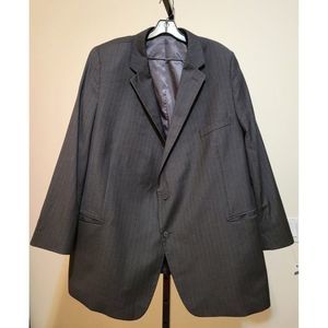 CARELLI MEN'S 100% WOOL SUIT BLAZER & PANTS SIZE 56R #915
